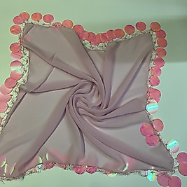 Pembe büyük boy halay mendili